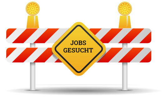 Schild Jobs gesucht